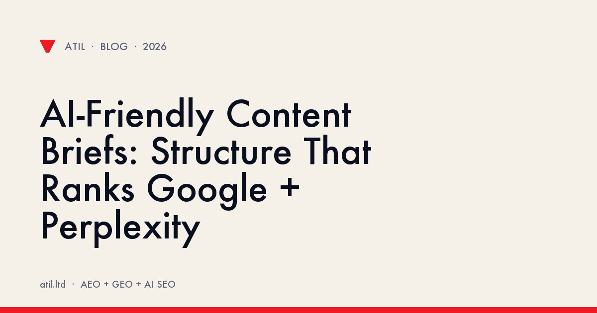 Content brief structure diagram