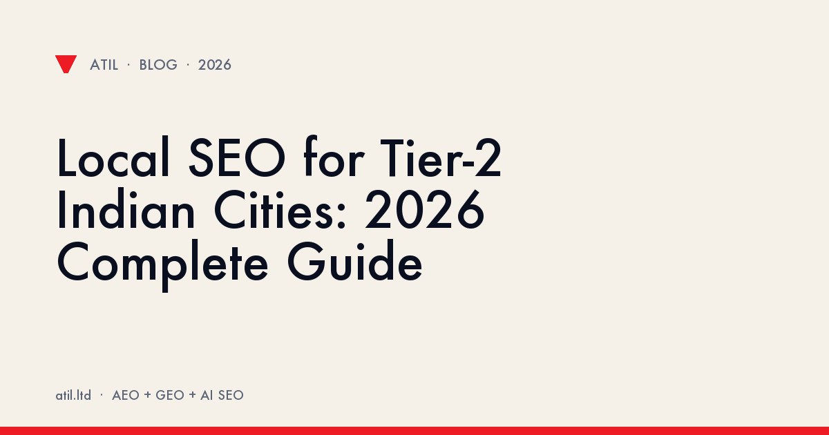 Map of Tier-2 Indian cities with local search markers